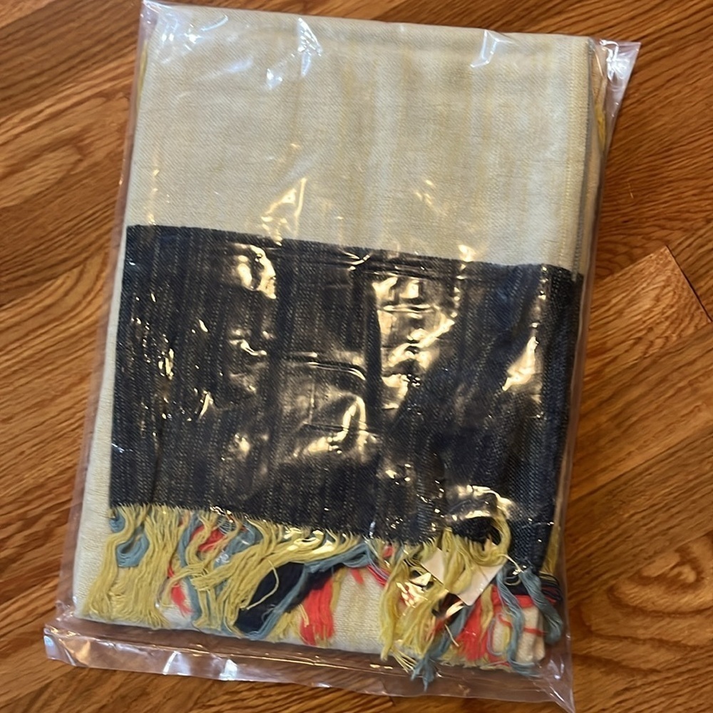 Anthropologie Brushed Colorblock Throw NWT - Picture 3 of 12